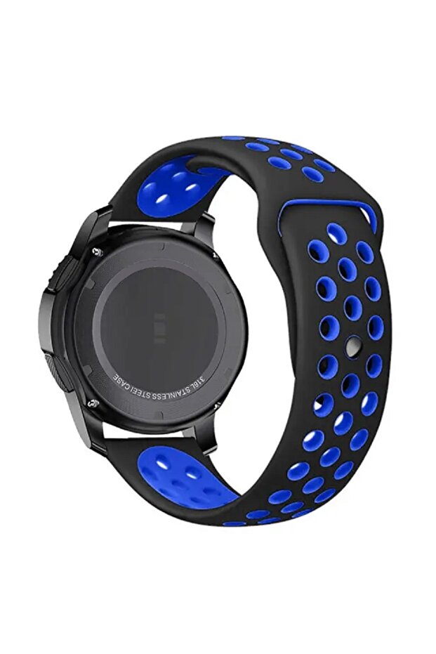 Lenovo Smart Watch S2 Compatible Cord Soft Textured Perforated Silicone Strap - 1