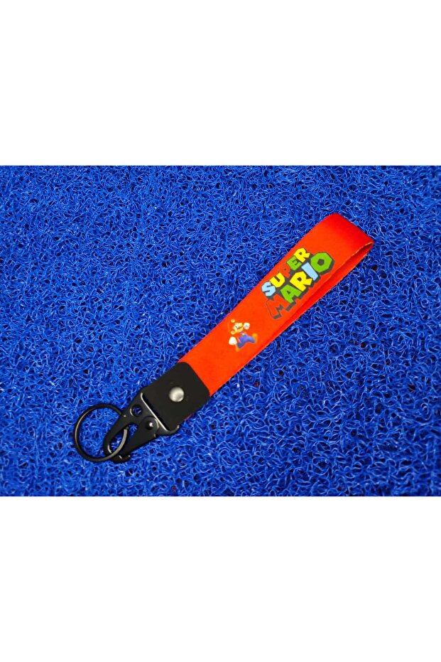 SUPER MARIO RED CLOTH KEY RING QUALITY AUTO-MOTO ACCESSORY