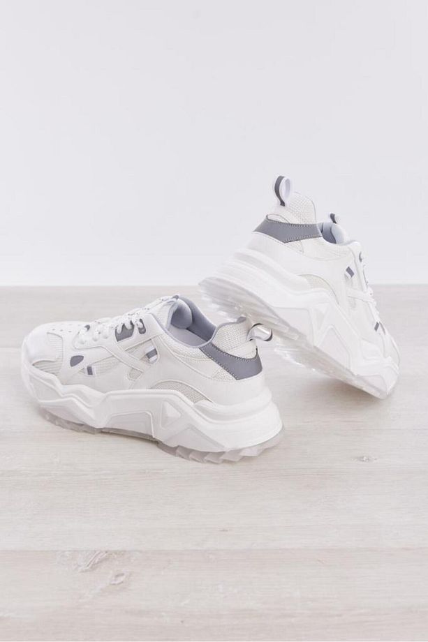 Bağcıklı Yüksek Taban Kadın Sneaker - 2