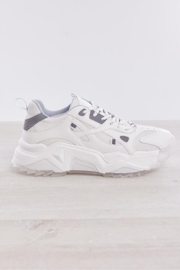 Bağcıklı Yüksek Taban Kadın Sneaker - 1
