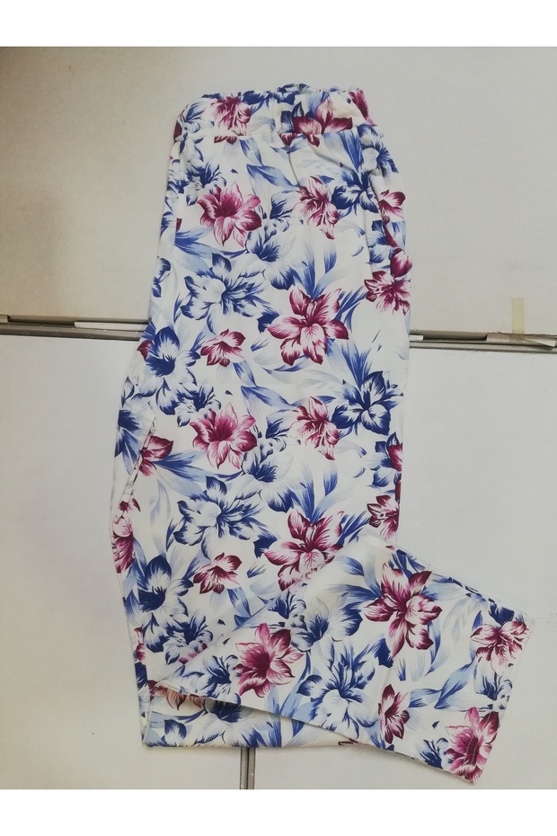 YENİ İNCİ AMBALAJLI ÖZEL DESENLİ CEPLİ İNCE TEK ALT PİJAMA ESOFMAN - 1