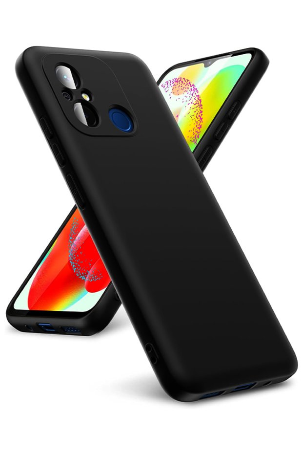 Velvet Silicone Case with Black Liquid Inside for Xiaomi Redmi 12C