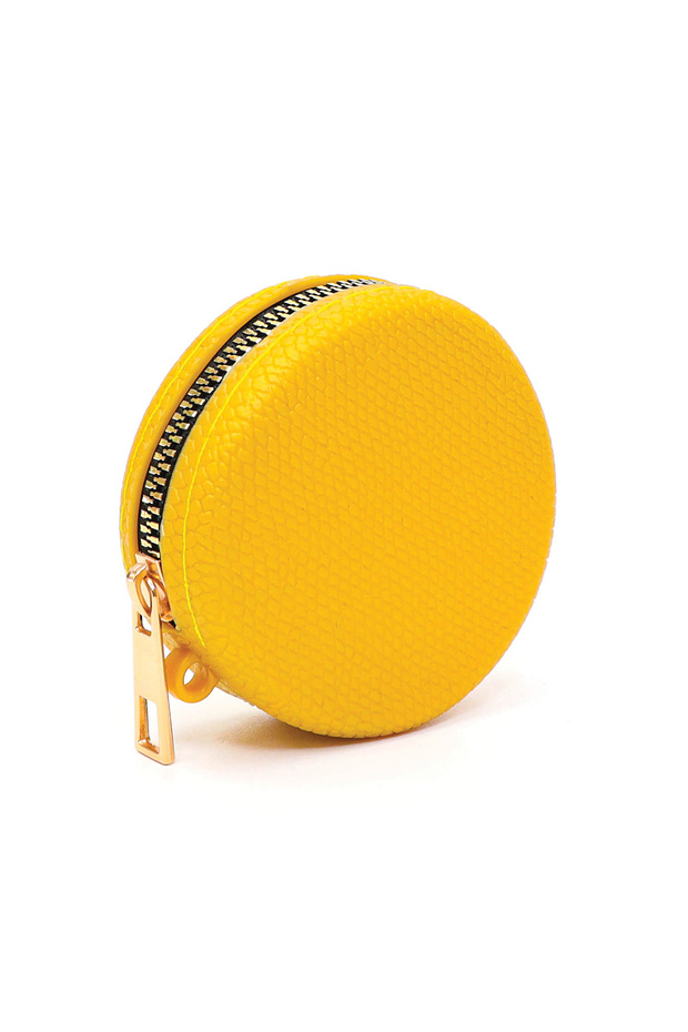 SILICONE AROMATIC SCENTED MINI BAG ZIPPERED - PIOTON PATTERNED YELLOW