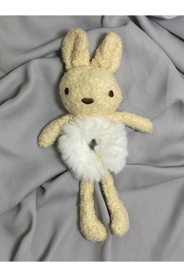 Plush Rubber Buckle with Rabbit Figure
