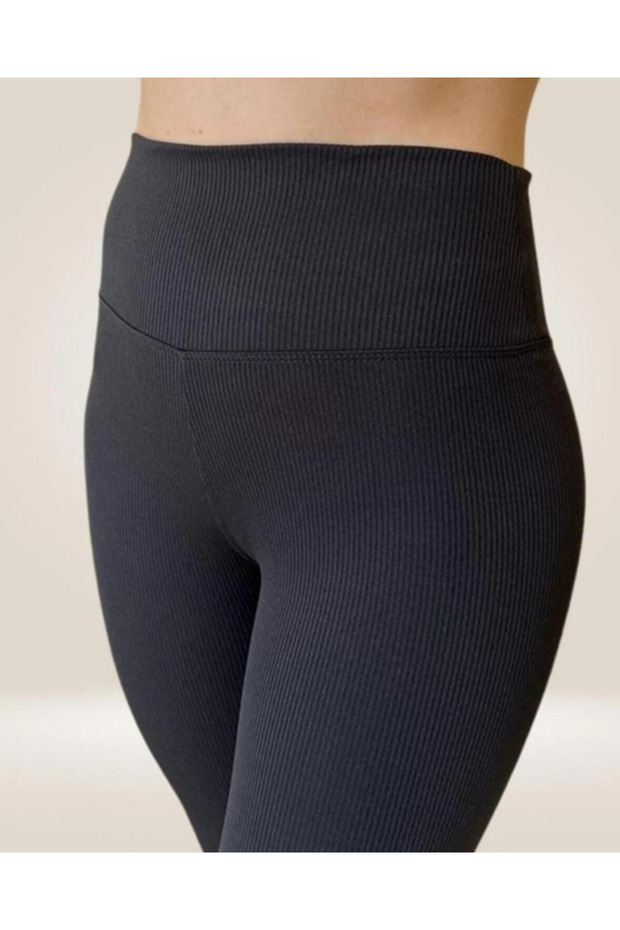 Women's Recovery Raised Lycra High Waist Ribbed Winter Leggings