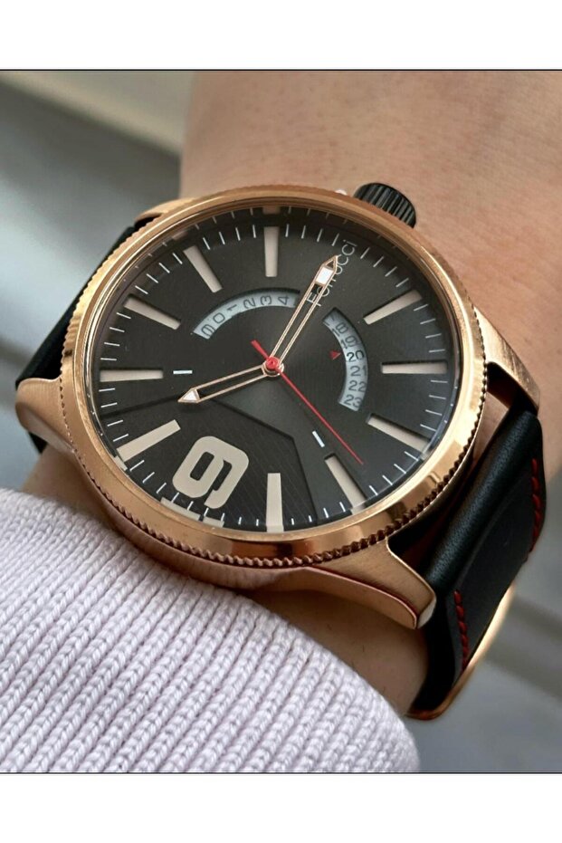 Men's Leather Cord Wristwatch