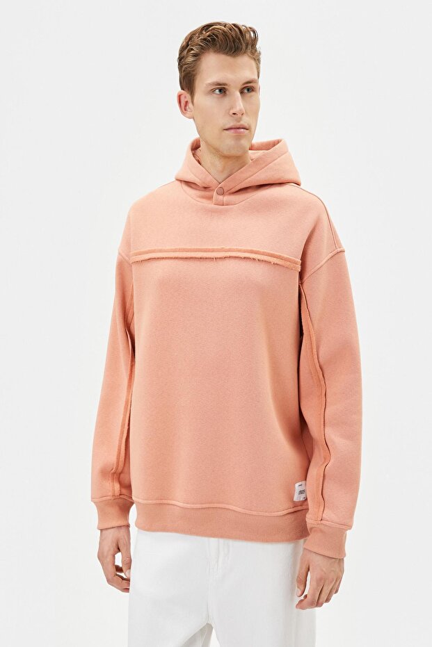 Erkek Pembe Sweatshirt - 3