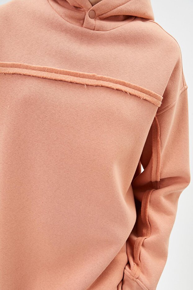 Erkek Pembe Sweatshirt - 5