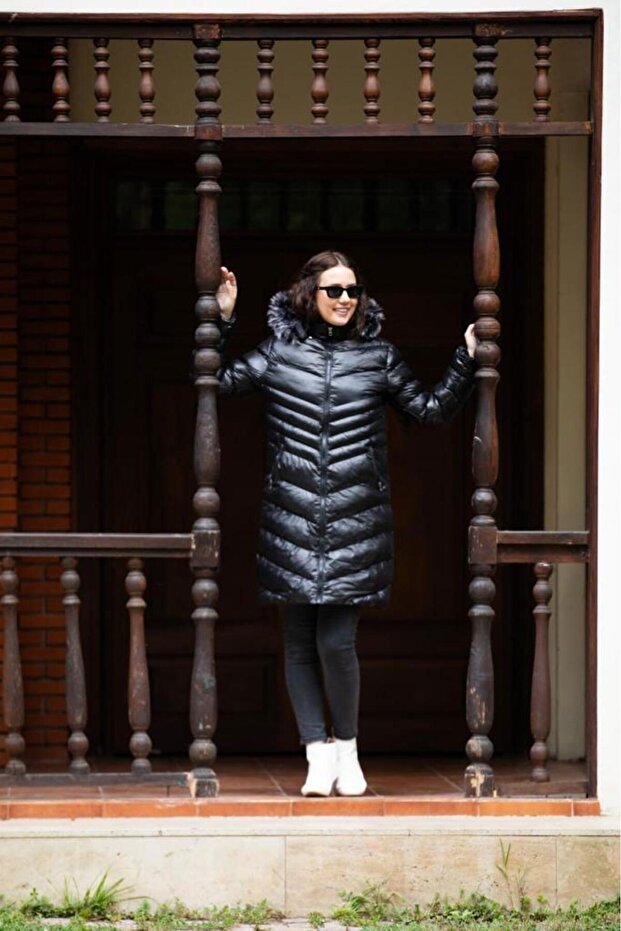 jachetă lungă de puf 8237 - 2