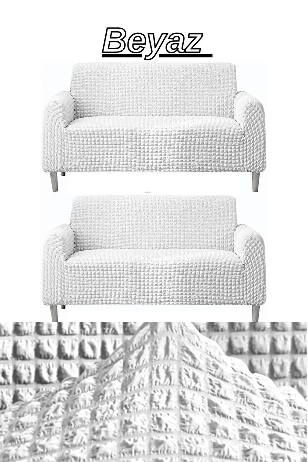 Bürümcük 3+3 Seat Cover. Stretch Stretch Stretch Elastic Sofa Bed Sofa Cover Without Skirt. 2 Pcs 3
