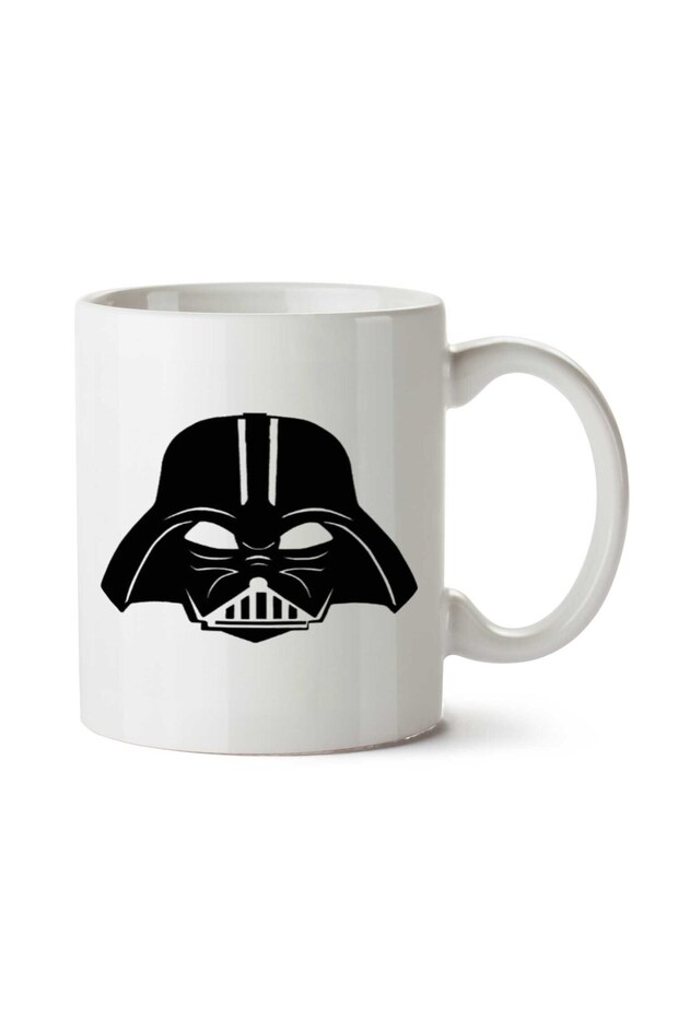 camiseta darth vader mask Two Sided Printed Mug Cup