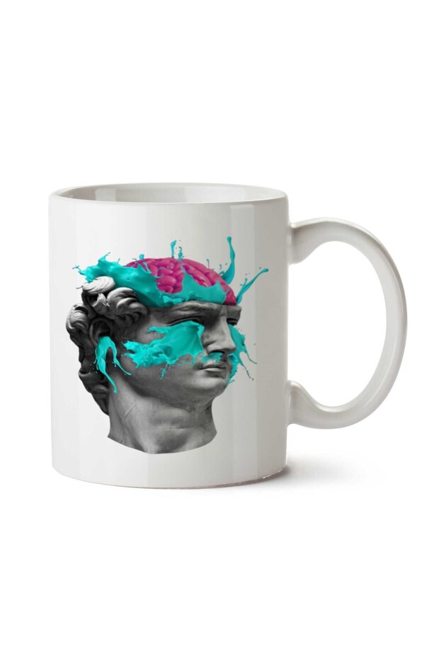 Dave_Brain-removebg-preview Two Sided Printed Mug