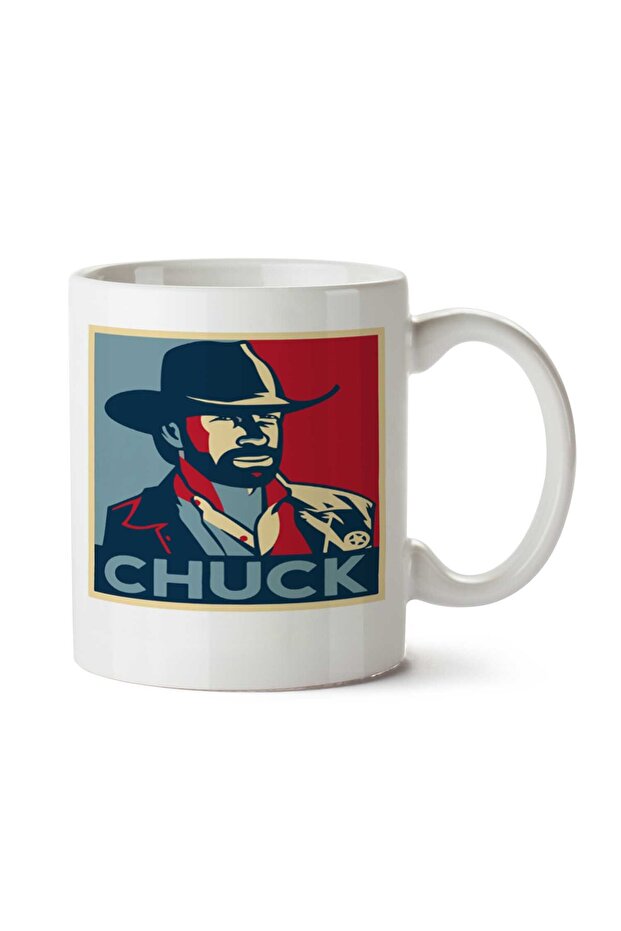 كوب مطبوع على الجانبين من CHUCK NORRIS