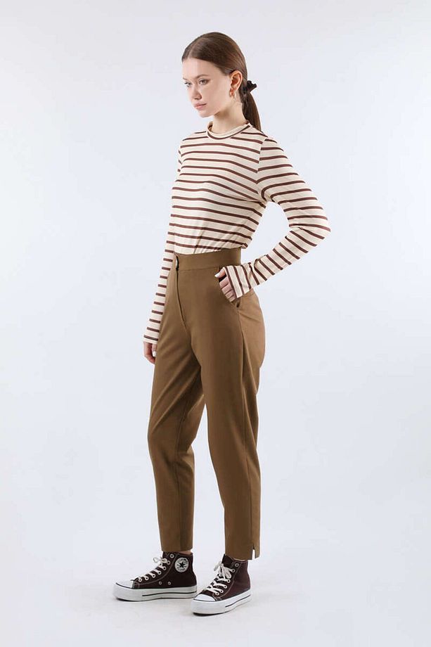 Cigarette Pantolon Kahve - 5