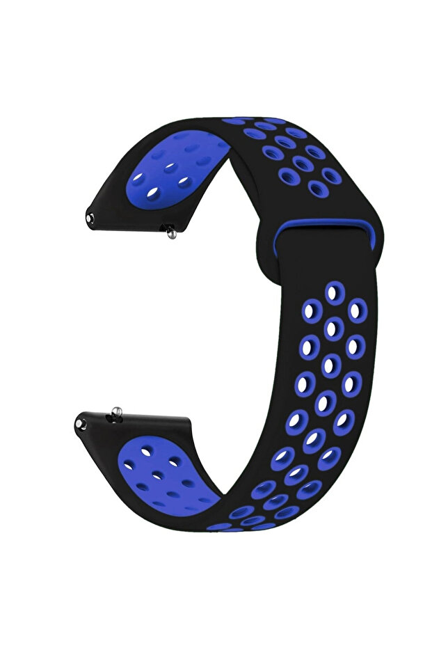 Lenovo Smart Watch S2 Compatible Cord Soft Textured Perforated Silicone Strap - 2