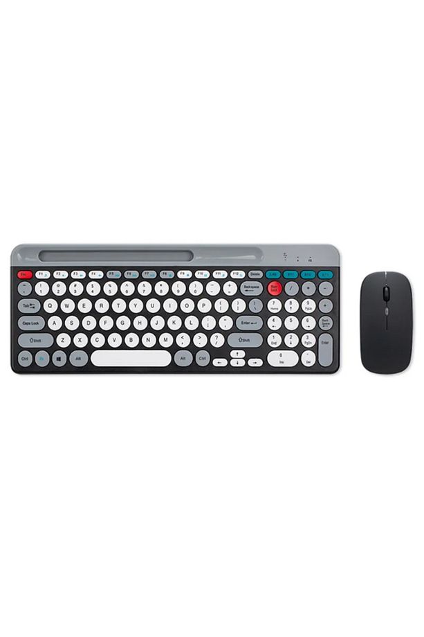 Bluetooth Klavye Mouse Kablosuz Klavye ve RGB Mouse Set 2.4G Bluetooth Lithium Batarya ZYG-806 - 1