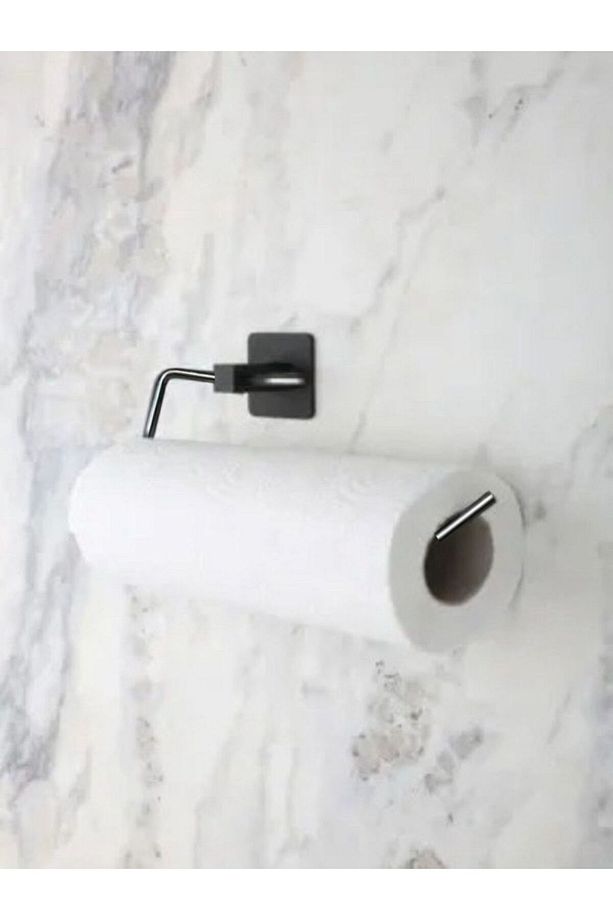 Yapışkanlı Kağıt Rulo Havluluk Krom Peçetelik Banyo Askısı - 1