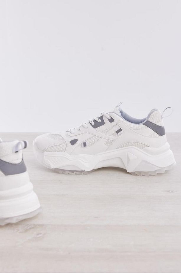 Bağcıklı Yüksek Taban Kadın Sneaker - 4