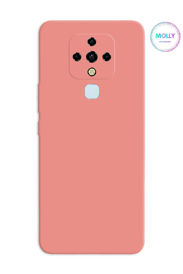 Cotton Candy Liquid Inside Velvet Silicone Case for Tecno Camon 16