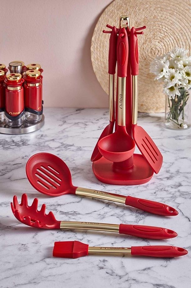 Mutfak Kombinim Pitaya Kırmızı Mutfak Set - 5