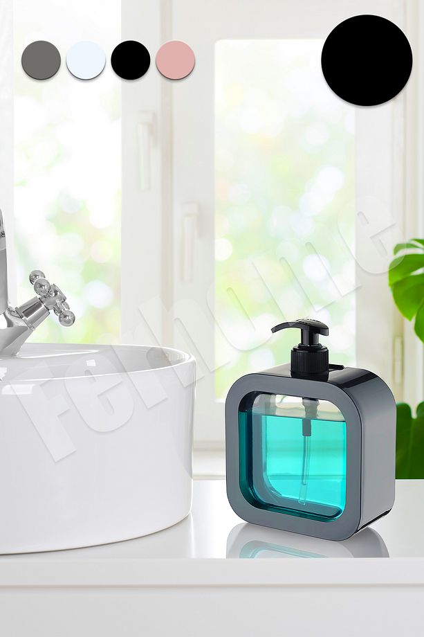 500 ml Sıvı Sabunluk Tezgah Üstü Banyo Şampuan Mutfak Bulaşık Lavabo Sabun Deterjanlık - 1
