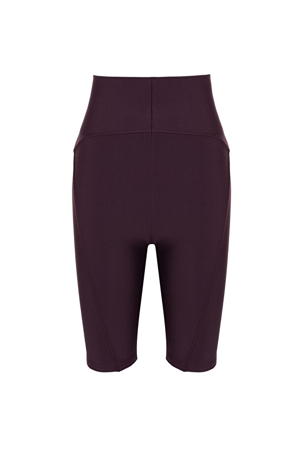 Mürdüm Toparlayıcı Örme Spor Biker/Bisikletçi/Kısa Tayt THMSS23TY00021 - 6