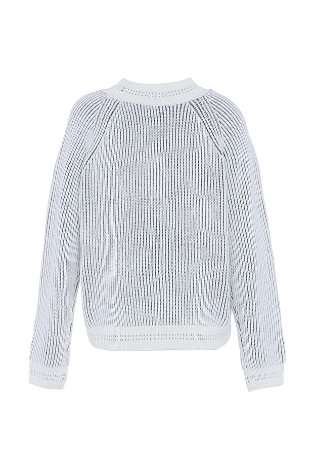 Flitrový Strick Pullover - 2