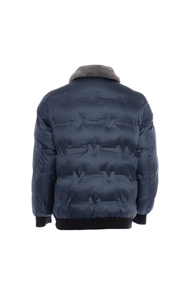 Steppjacke mit Kunstfellkragen - 2