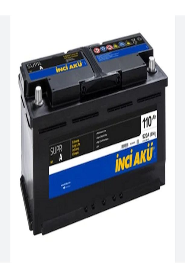 12 V 110 Ah (AMPER) Alçak Tip Inci Akü.!! Güncel - Yeni Üretim.!! - 1
