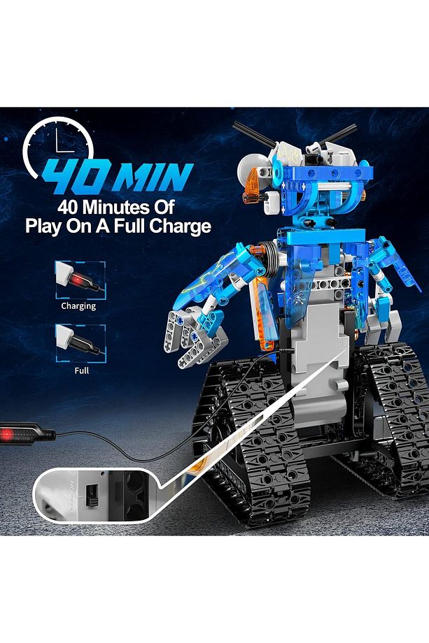 Uzaktan ve Uygulama Kontrollü Robot Yapı Seti, Kodlama ve Programlama Yapı Oyuncakları, - 5