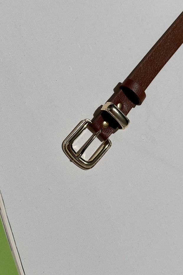 Women's Gold Buckle Belt Waist Belt Coat Belt Dress Belt Pants Belt