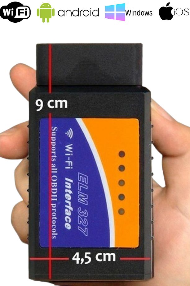 Wifi V1.5 Ios Android Araç Arıza Tespit Cihazı Obd2 - 1