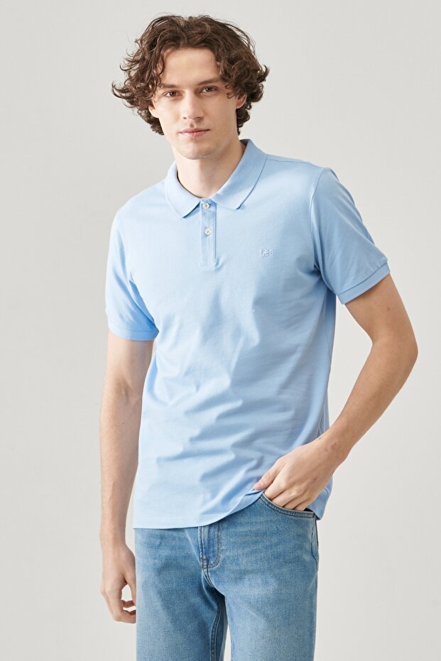Regular Fit Normal Cut Polo Neck 100% Cotton T-Shirt