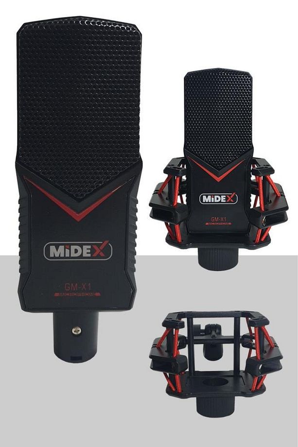 GMX-1 Persuasive Paket-4 Stüdyo Mikrofon Ses Kartı Kulaklık Stand (Kayıt ve Canlı Yayın) - 2