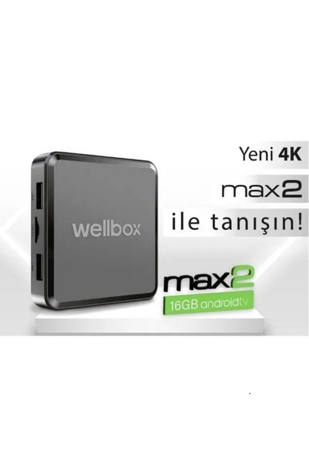 Android Tv Box, Tvbox Media Player, 12 Max2 model, 2gb Ram 16gb Hafıza Android 12 - 1