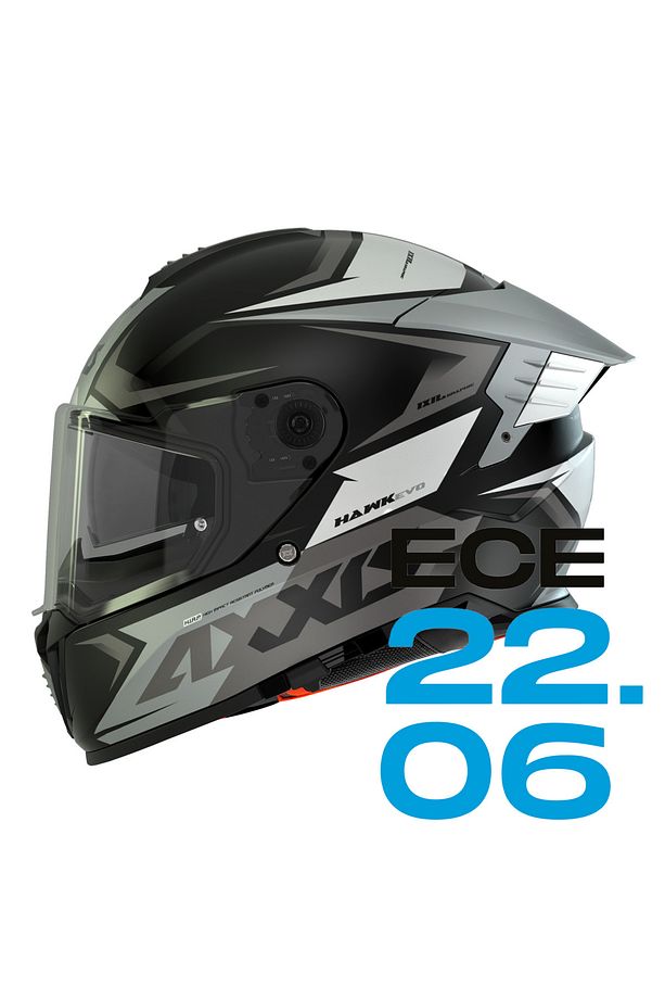 MOTORÜZGAR'DAN AXXİS Hawk Evo SV Ixil A2 Mat Titanyum FULL FACE KASK - 1
