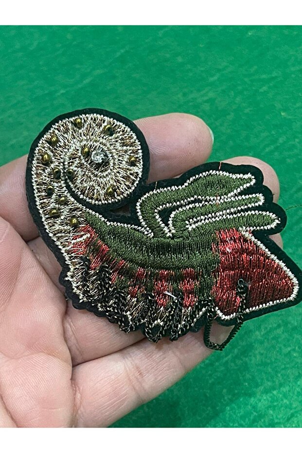 8x5 Cm Embroidery Process Woven Embossing Snail Applique Rigging Patch Sewing Accessory