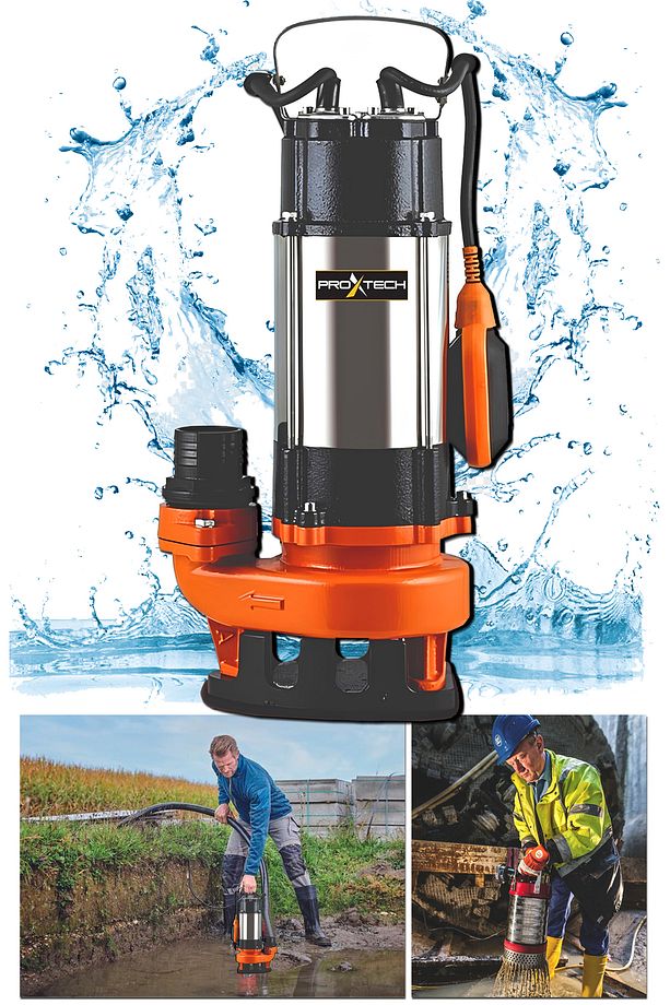 Doma V1500F Drenaj Temiz Foseptik Atık Su Dalgıç Pompası Foseptik Pompa 2 HP - 1
