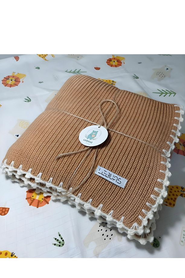 El Örgüsü Triko Bebek ve Çocuk Battaniyesi - 4