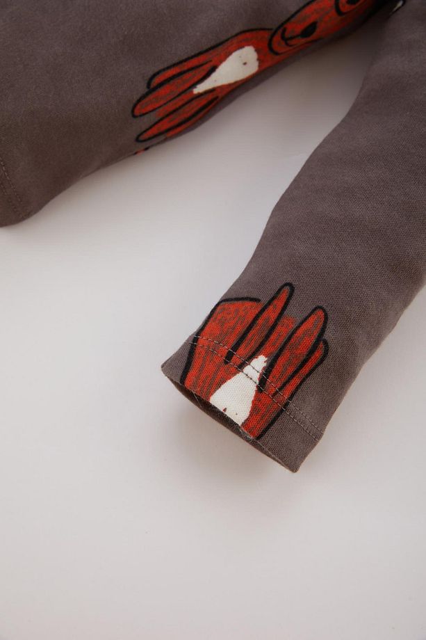 Erkek Bebek Pijama Takımı Köpek Desenli Bisiklet Yaka Uzun Kollu Üst Uzun Alt Y4062a224sp - 4