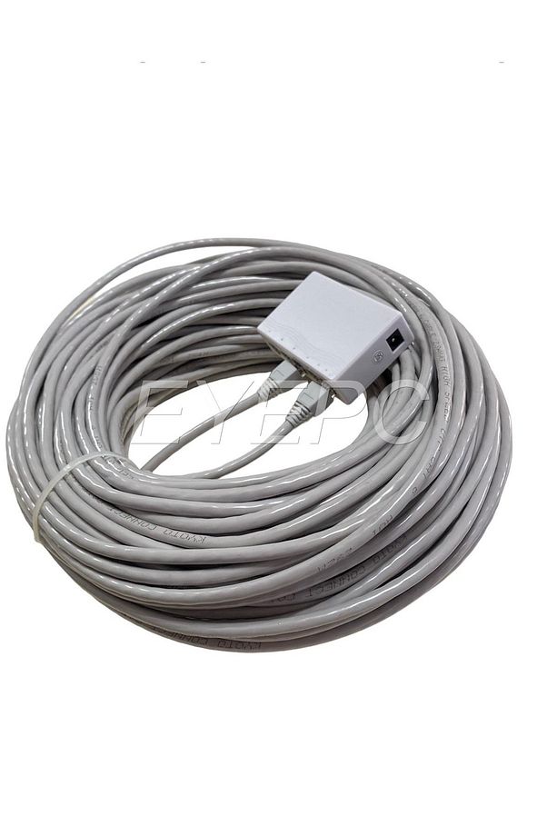 1 Giriş 4 Çıkışlı Internet Dağıtıcı Çoğaltıcı Port Kablolu+2 ADET 10 METRE CAT6 KABLO M09 - 1
