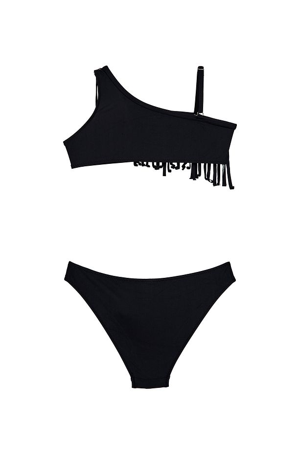 Kız Çocuk Tek Omuz Saçaklı Bikini - 2
