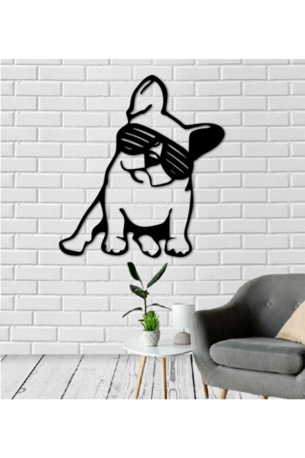 Buldog Köpek 36x40 Tablo