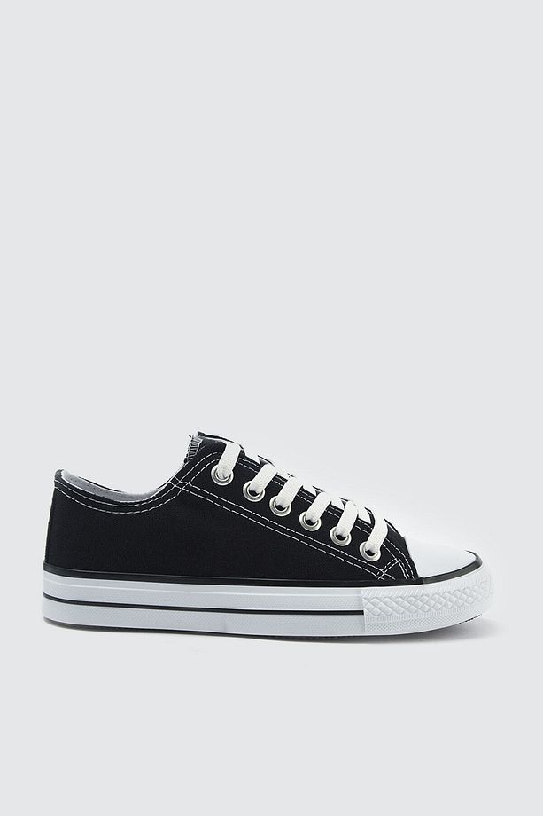 Kadın Siyah Sneaker - 1