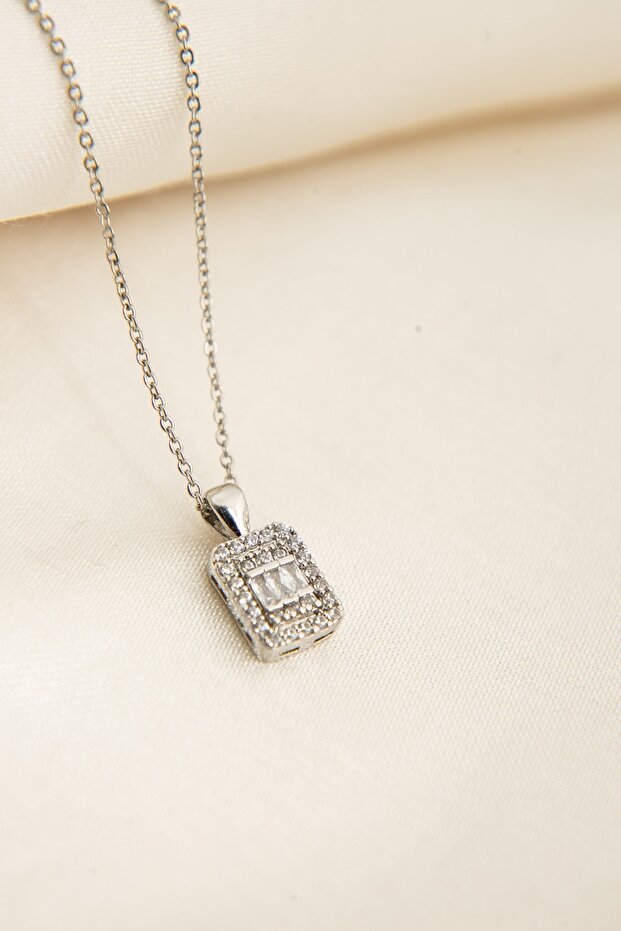 Kadın Baget Taşlı Kolye - 4