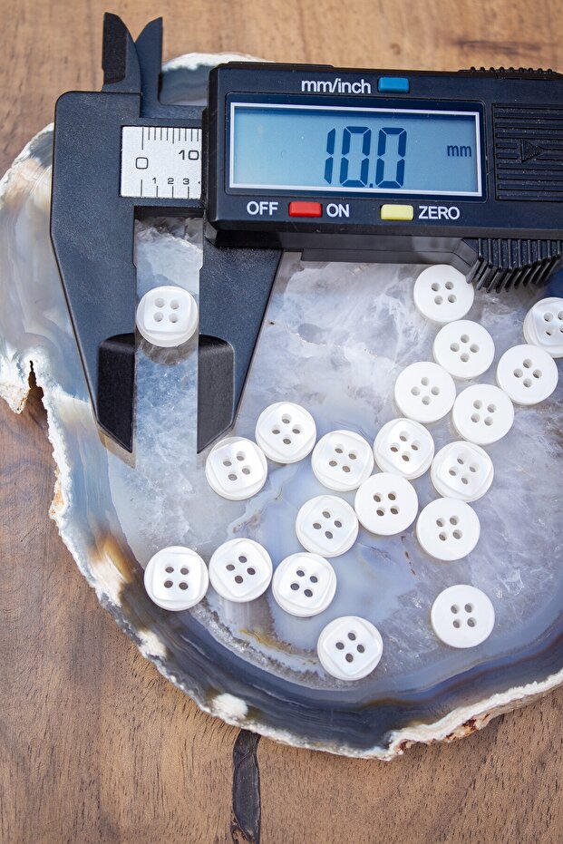 25 قطعة زر بوليستر 10 ملم - 1