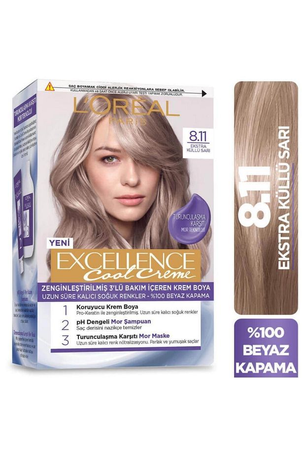 Excellence Cool Creme 8.11 Elseve Mor Şampuan Seti - 3