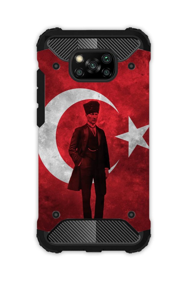 Xiaomi Poco X3 Pro Case Patterned Antishock Crash Cover - Anli Şanlı Atatürk