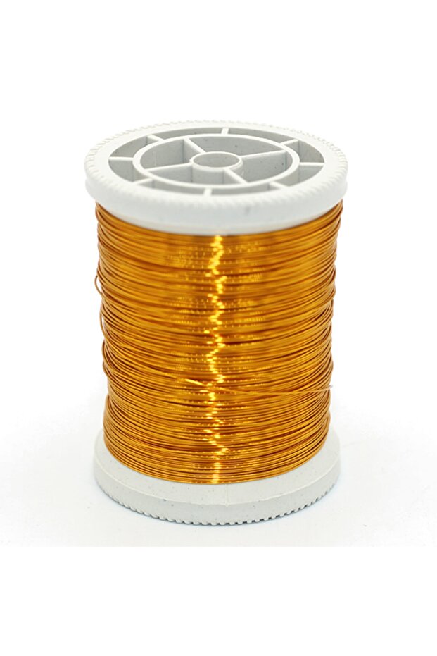 Bakır Tel N0:8 Sarı 50gr. Filografi Bakır Tel 50mt - 1