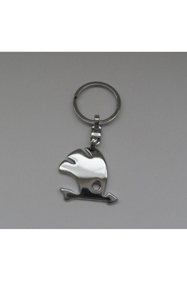 For Skoda Superb 2003-2007 Keychain Metal 3D Chrome Car Keyring